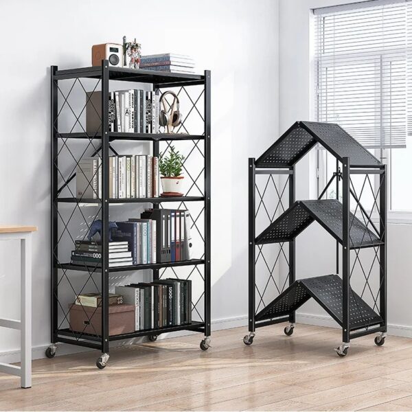 Étagère Métallique Modulable à Roulette – Rangement Industriel 5 Niveaux | FRIDAY STORE – Image 2
