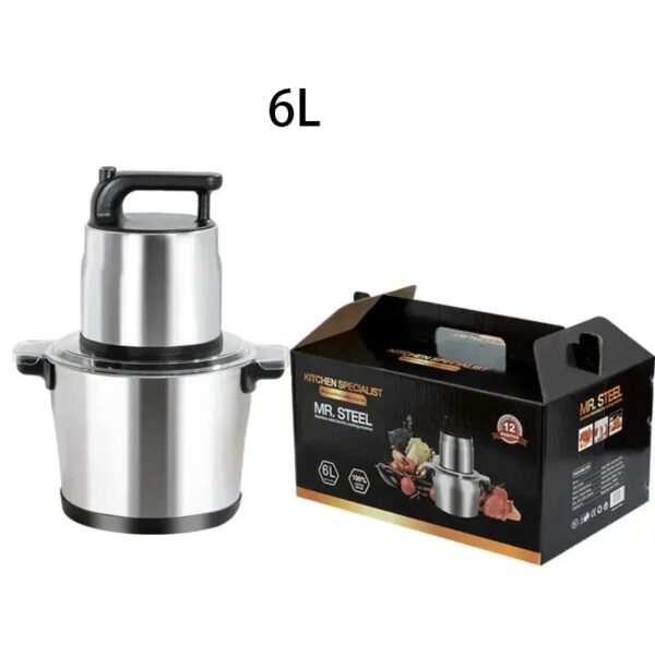 Hachoir Électrique Royal 6L – Multifonction, 3 Vitesses, Inox | Friday Store – Image 4