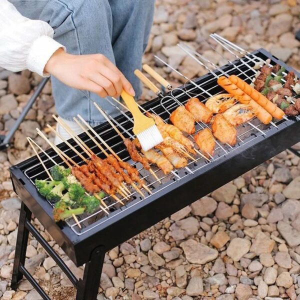 Barbecue Portable en Fonte d’Acier – Grill à Charbon Pliant – Image 2