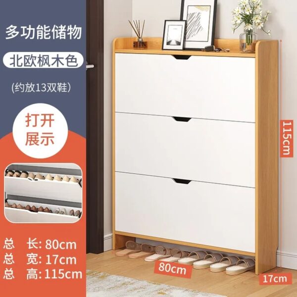Meuble à Chaussures 5 Tiroirs Blanc – Rangement Gain de Place pour Entrée et Couloir | Friday Store – Image 6