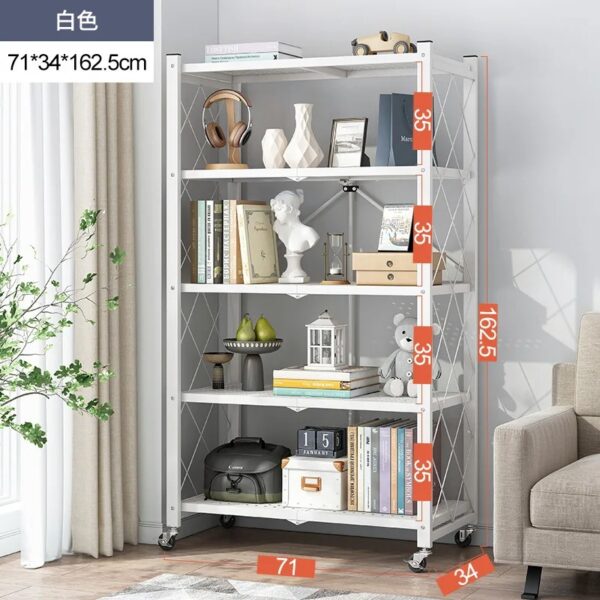Étagère Métallique Modulable à Roulette – Rangement Industriel 5 Niveaux | FRIDAY STORE – Image 5