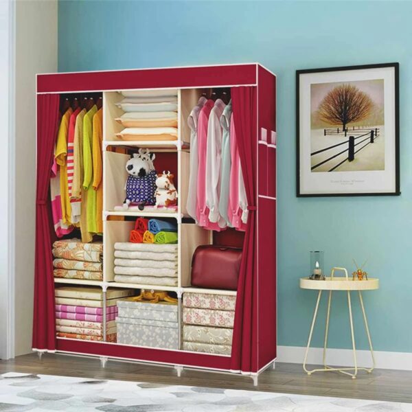 Armoire Tissu 3 Battants – FRIDAY STORE