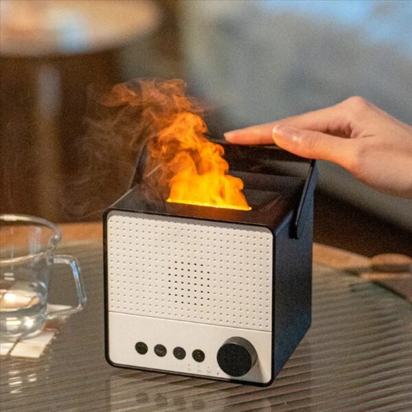 Diffuseur d’Huiles Essentielles Effet Flamme avec Bluetooth | FRIDAY STORE – Image 3
