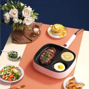 Poêle Électrique 3 en 1 Grill, Œufs & Pancakes – Antiadhésive | FRIDAY STORE