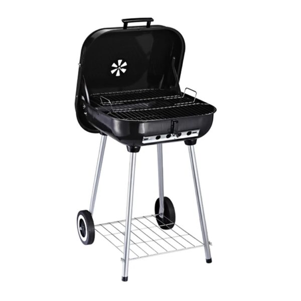 Barbecue Charbon Portable avec Couvercle Rouge • Grillade Outdoor & Brasero Friday Store – Image 6