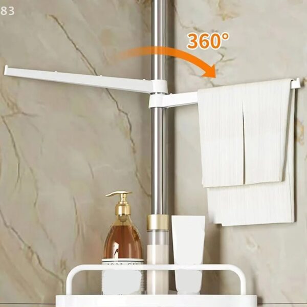 Étagère de Salle de Bain Télescopique – Rangement Multifonction Gain de Place – Image 5