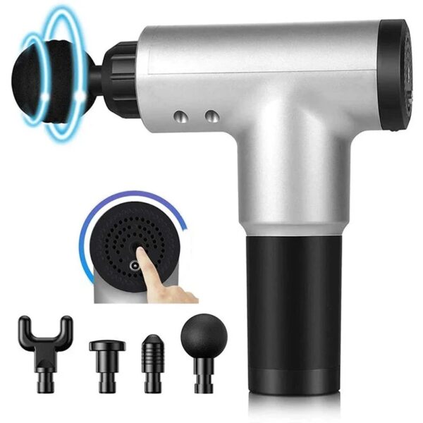 Pistolet de Massage Musculaire 6 Vitesses – 4 Embouts Interchangeables | FRIDAY STORE – Image 6