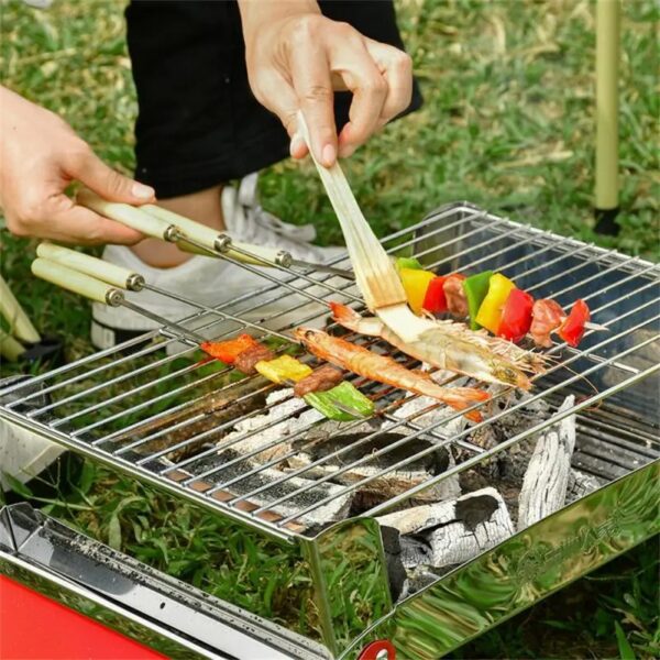 Lot de 12 brochettes barbecue en acier inoxydable – Friday Store – Image 5