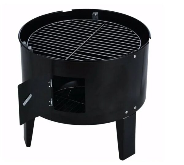 Barbecue Vertical Charbon 3 Niveaux – Smoker & Gril Multifonction pour Viandes, Poissons & Légumes – Image 5