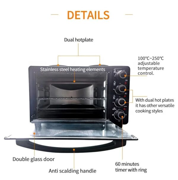 Four Électrique Multifonction 3 en 1 – 30 L – FRIDAY STORE – Image 7