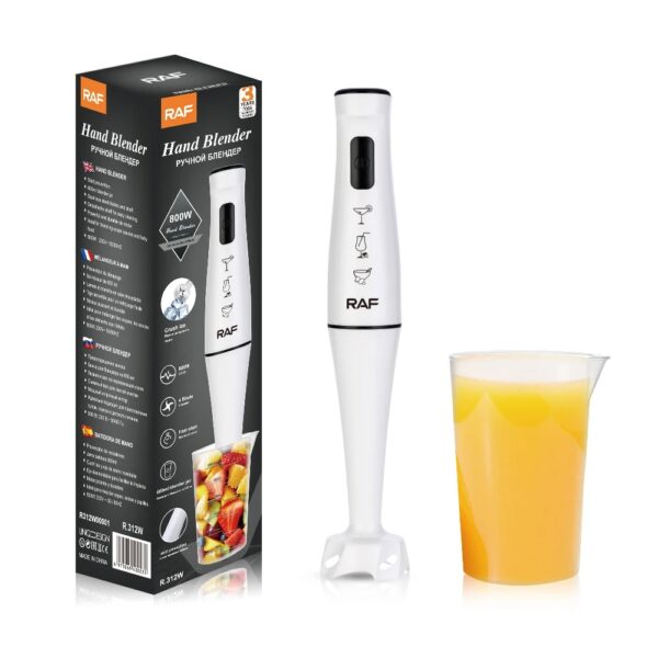 Mixeur Plongeant RAF 800 W – Blender Plongeant Puissant avec Bol 600 ml pour Smoothies, Soupes & Glaces – Image 4