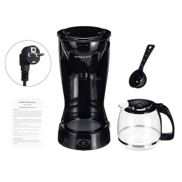 Cafetière filtre électrique 800 W – 1,5 L (12 tasses) – Design noir – Friday Store – Image 7