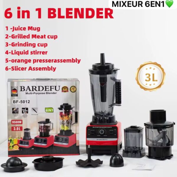 Mixeur Blender Multifonction 6 en 1 – BARDEFU BF‑5012 – Image 3