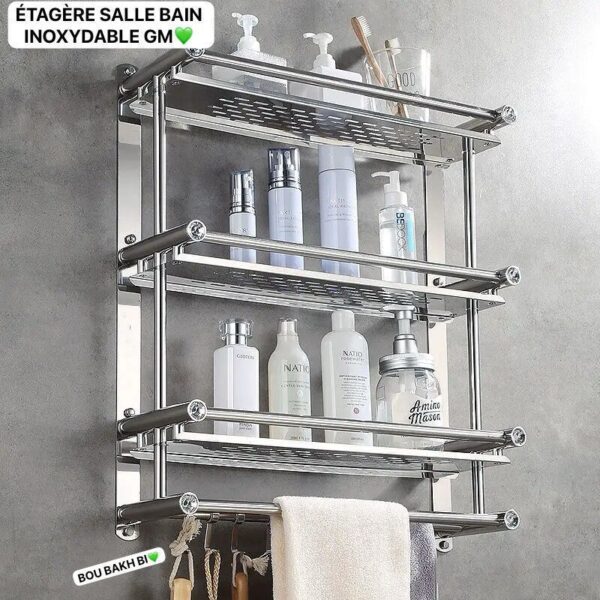 Étagère Murale Salle de Bain Inoxydable - Friday Store – Grand Modèle