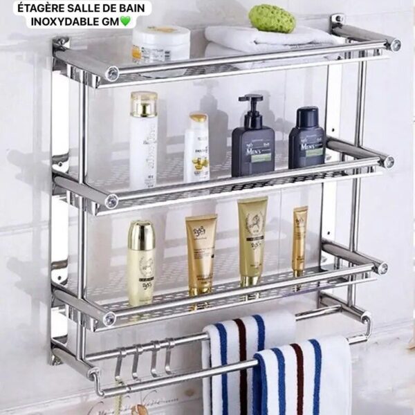 Étagère Murale Salle de Bain Inoxydable - Friday Store – Grand Modèle – Image 5