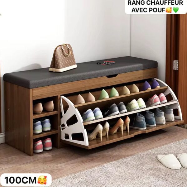 Banc Range-Chaussures avec Pouf -Friday Store – Image 3