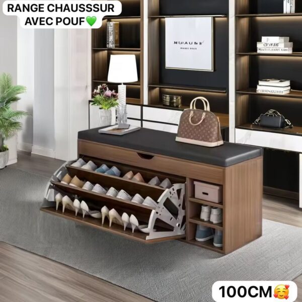 Banc Range-Chaussures avec Pouf -Friday Store – Image 4