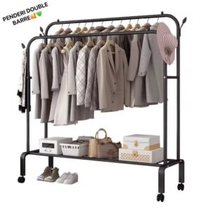 Penderie Double Barre Mobile - Friday Store
