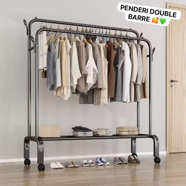 Penderie Double Barre Mobile - Friday Store – Image 3