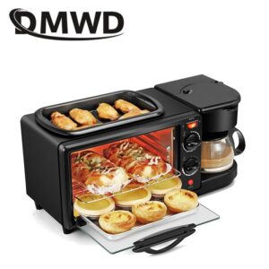 Mini Four électrique  Multifonction 3‑en‑1 – Four Gril & Machine à Café