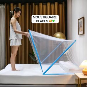 Moustiquaire pop-up pliable pour lit double